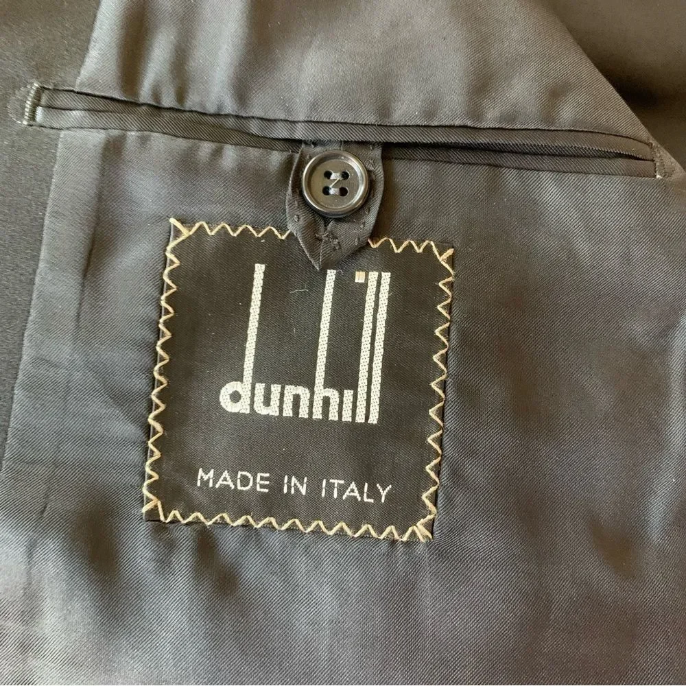 Dunhill Black Wool Suit Coat